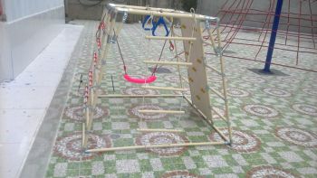 Xích đu thang leo dây